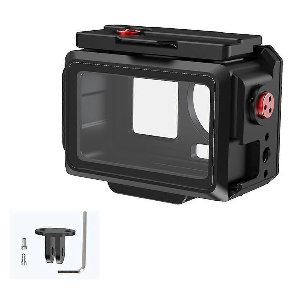 80M Waterproof Case Underwater Diving Housing with Universal Two-Card Holder for DJI Action 5 Pro 4 3 Action Camera