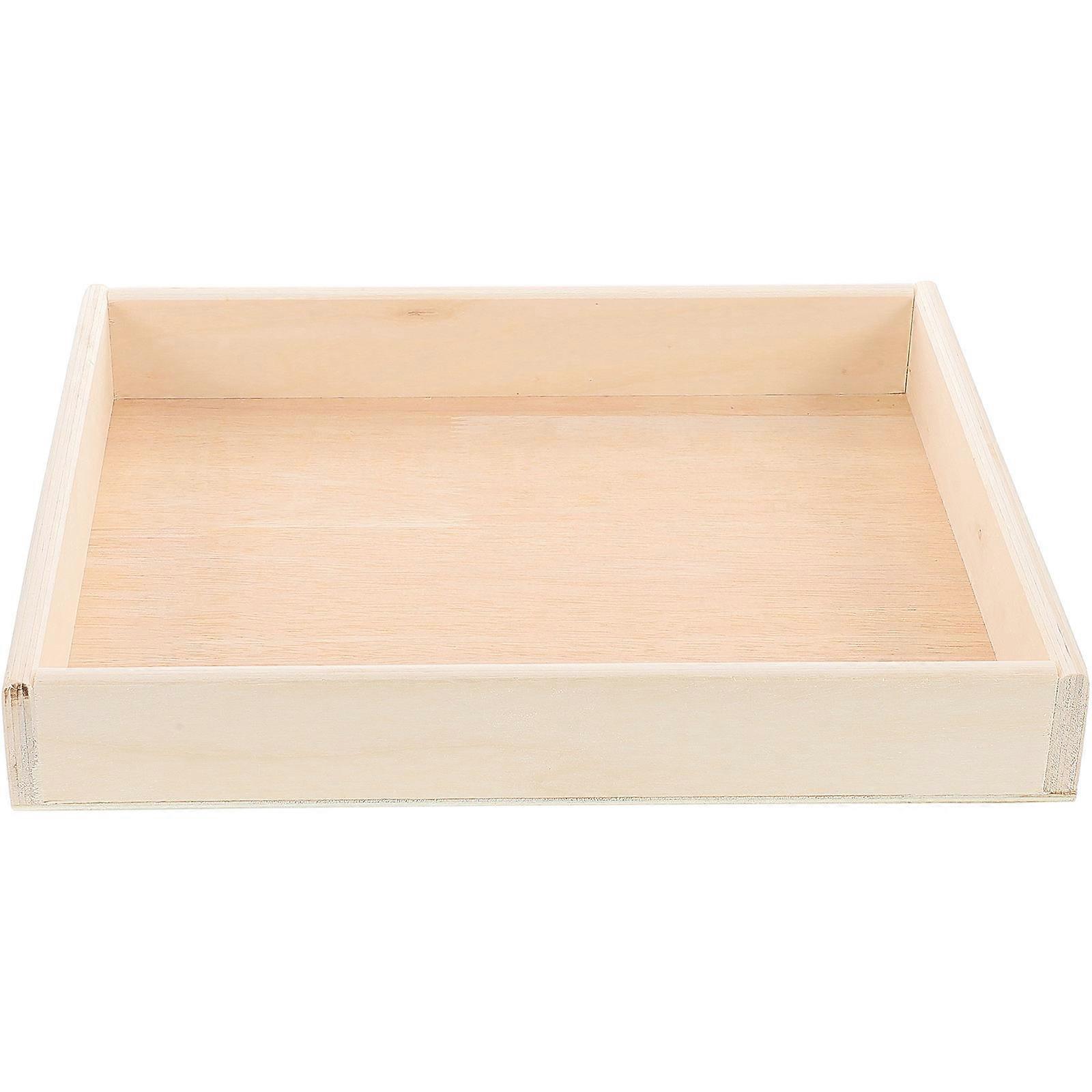 Wooden Puzzle Tray for Storing Puzzle Piece Tray Rectangle 1 Piece