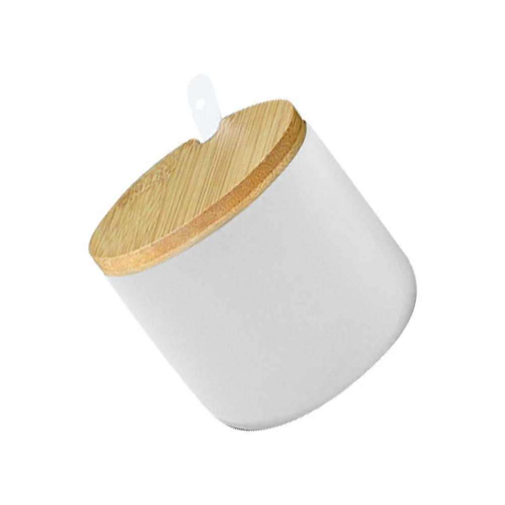 1 Set Ceramic Condiment Pot for Kitchen Salt Pepper Spice Seasoning