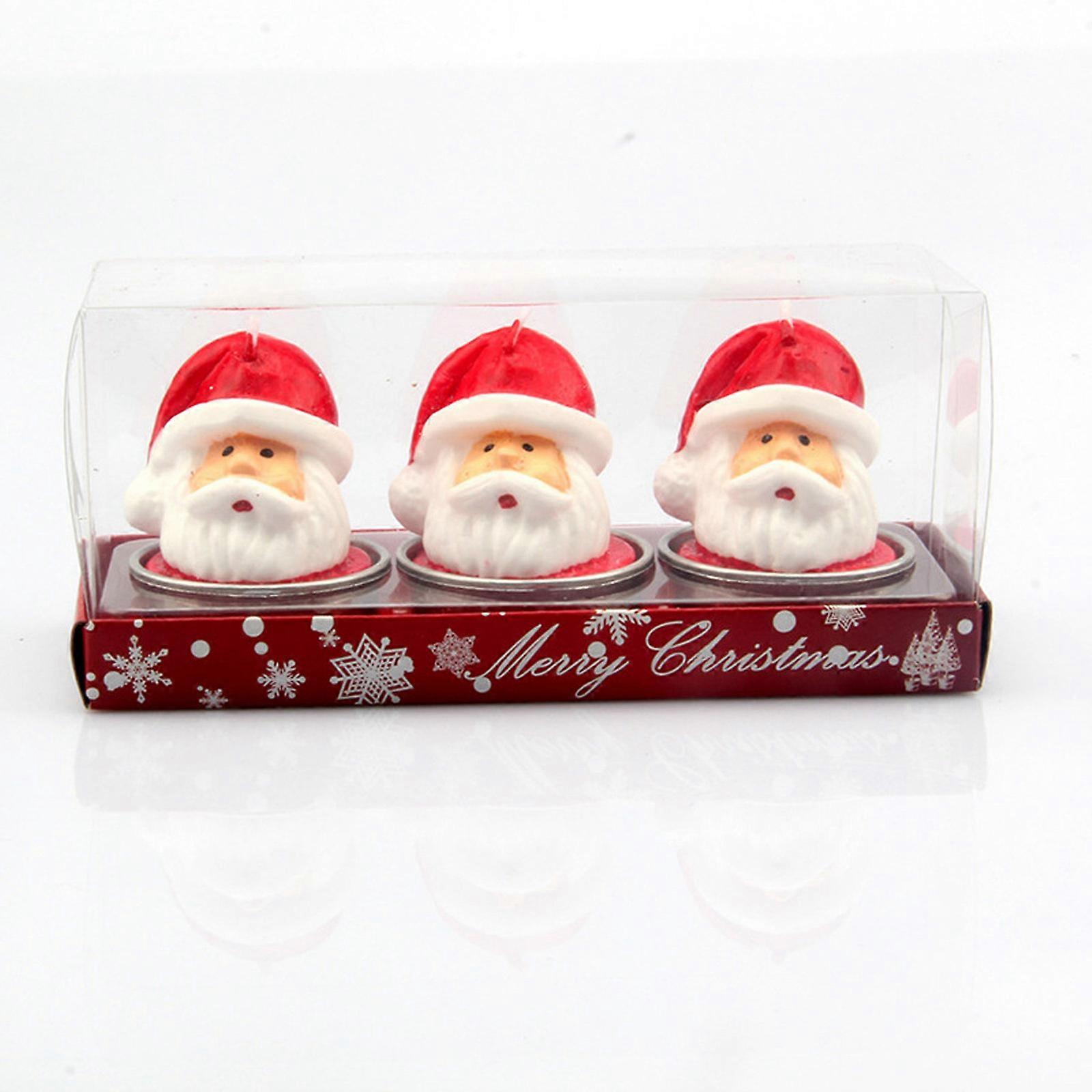 Christmas Tree Scented Candle Handmade Santa Claus Cute Soy Wax Candles Snowman Wedding Candles Home Decoration Party Xmas Gifts