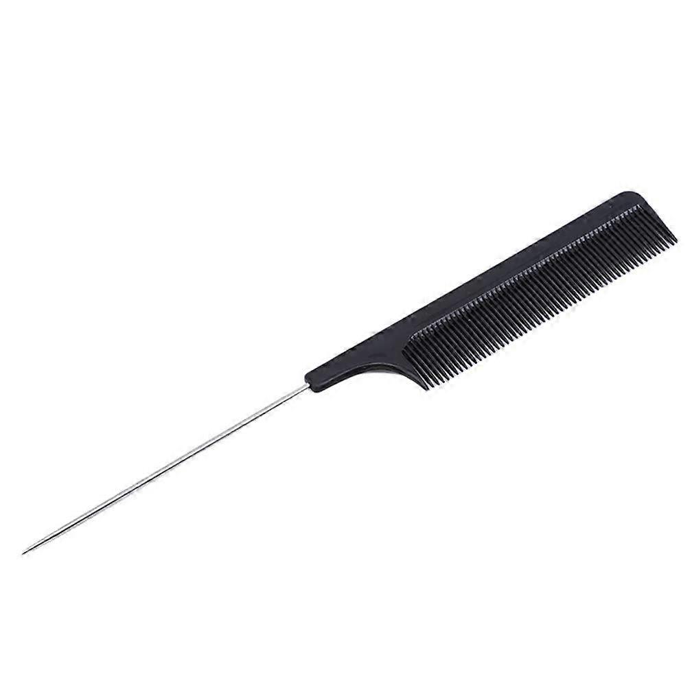 Rat Tail Comb with Metal Pin, FineTooth AntiStatic Hair Styling Comb for Professional Use