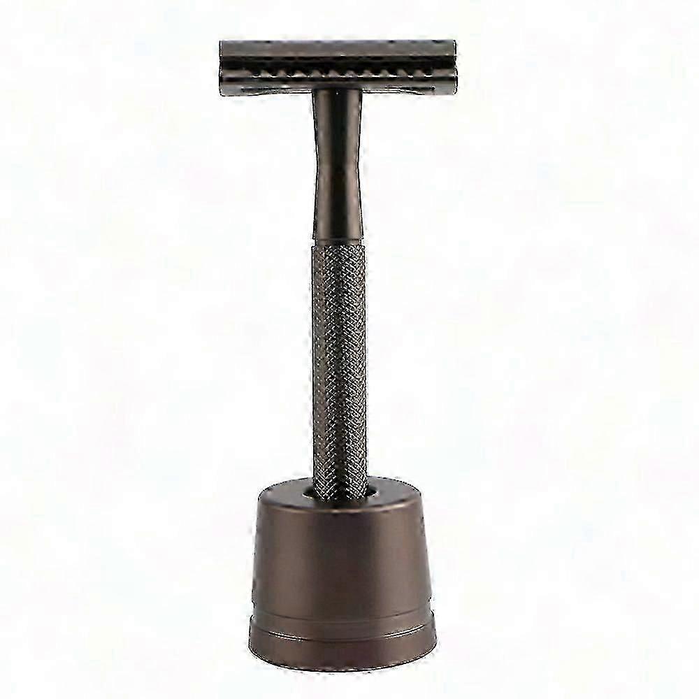 Eco Friendly Double Edge Safety Razor Reusable Metal Shaver With Non Slip Handle
