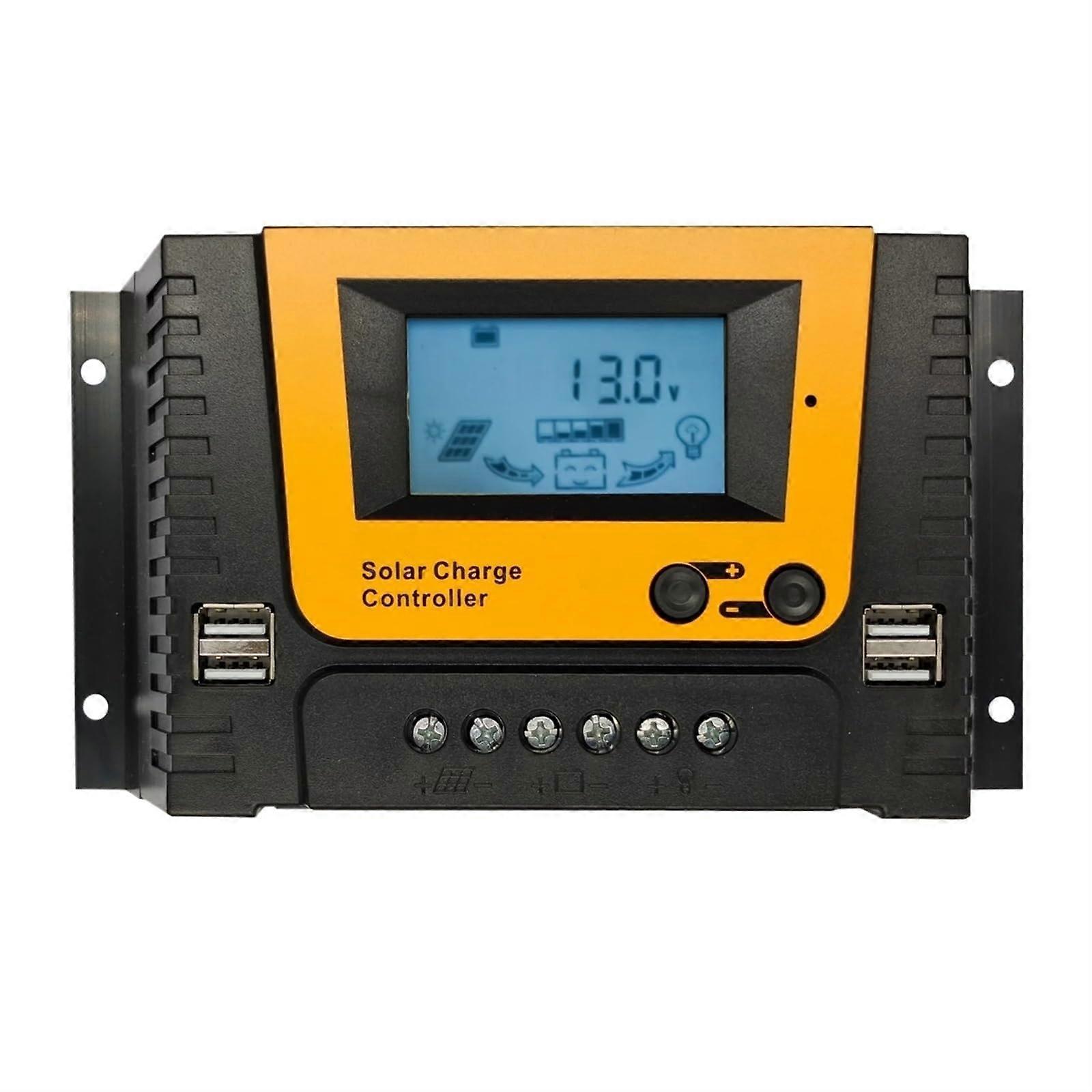 Solar Charge Controller 12V 24V 48V 20A MPPT with Dual USB Ports for Off Grid RV Camper