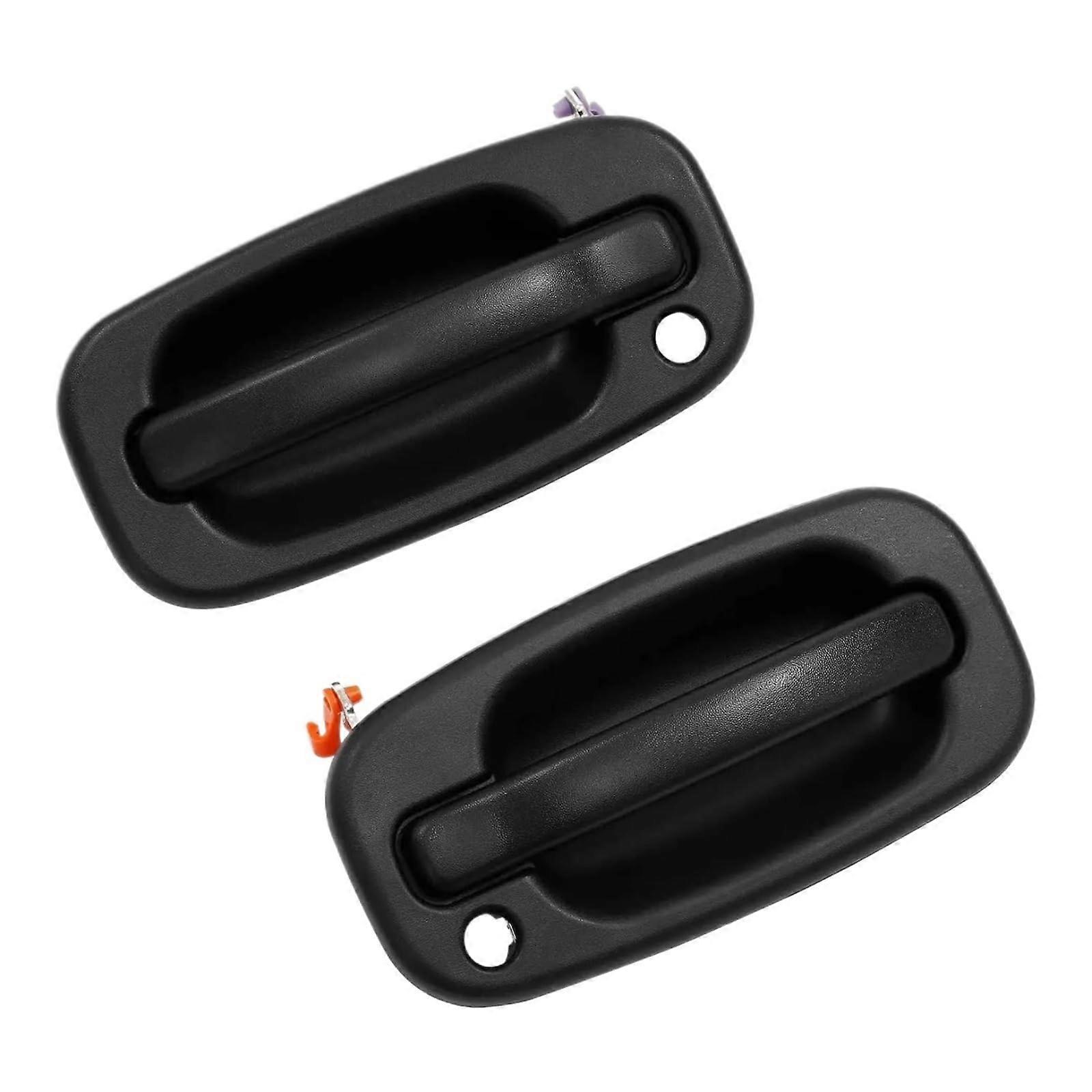 Exterior Door Handle Pair with Keyhole for 19992007 Chevy Silverado Front Left and Right Replacement