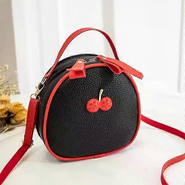 Nouveau Litchi mod��le contraste couleur cerise petit sac �� dos femmes une ��paule messager sac de t��l��phone portable