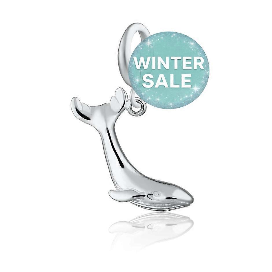 Silver Whale Charm CSWHA