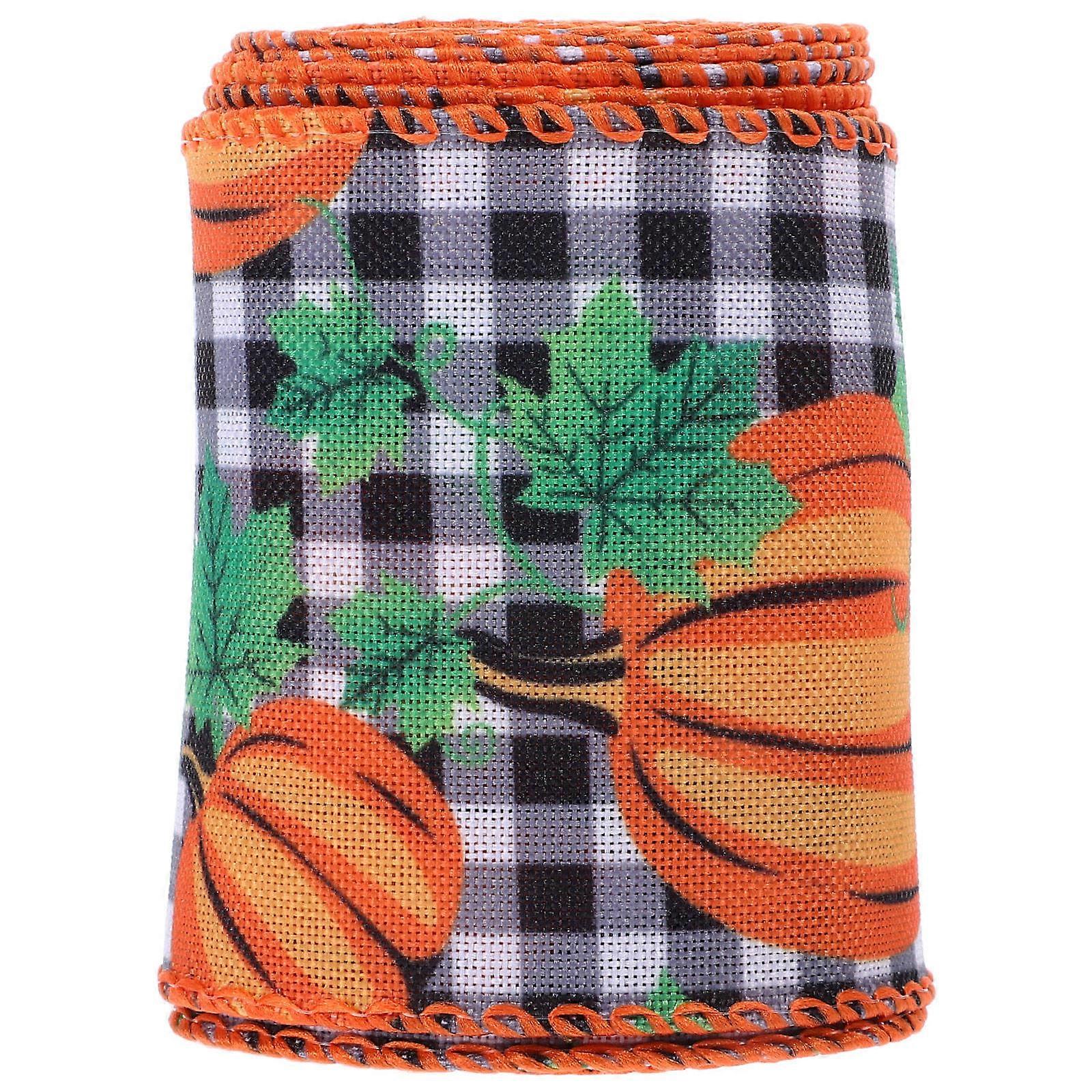 Fall Ribbon Multi Material Decorative Ribbon for Decoration 1 Roll