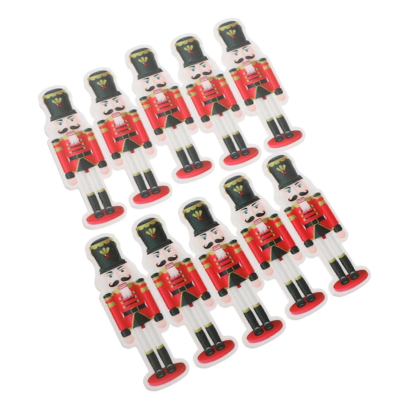 Nutcracker Soldier Kitchen Stickers for Decor 10Pcs Multi Resin Resin