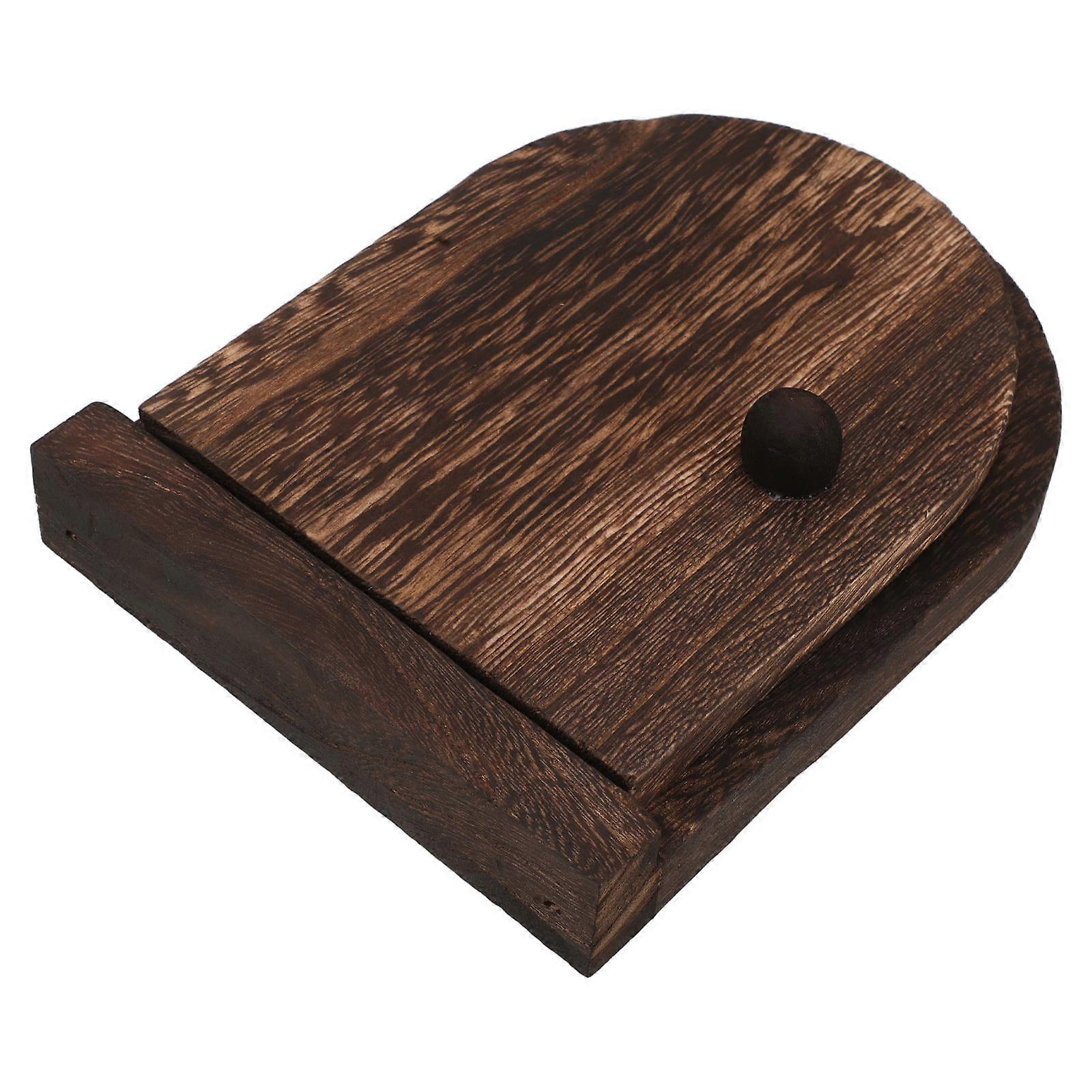 Wood Light Switch Cover Plate Open Switch Protective Cover for Wall Mount