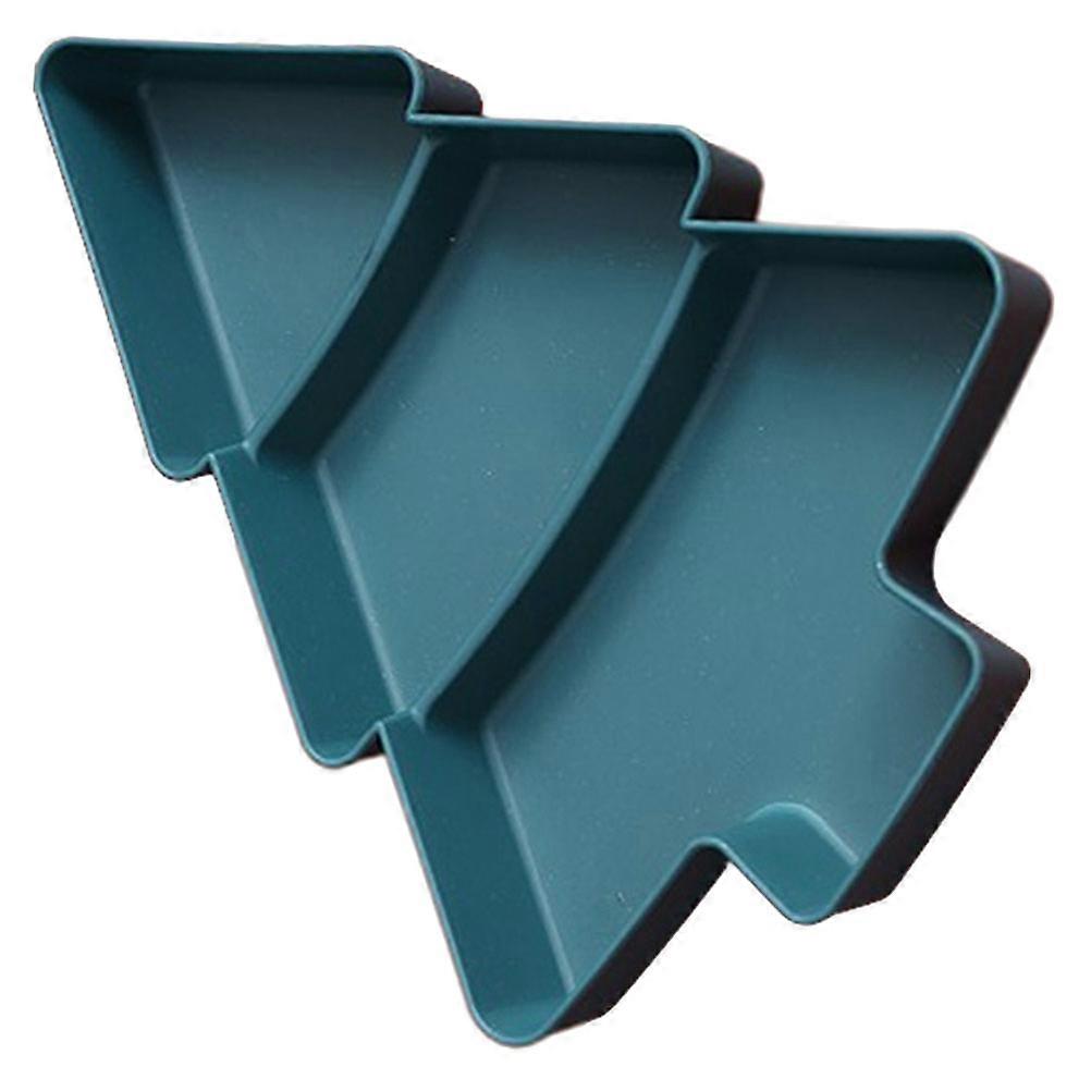 Snacks Storage Plate for Storage Xmas Tree Shape Multi-Grid Dry Fruit Tray
