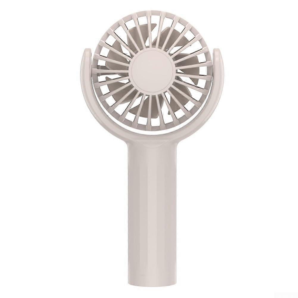 Portable Handheld Fan USB Rechargeable with Adjustable Angle and Three Speed Settings Apricot