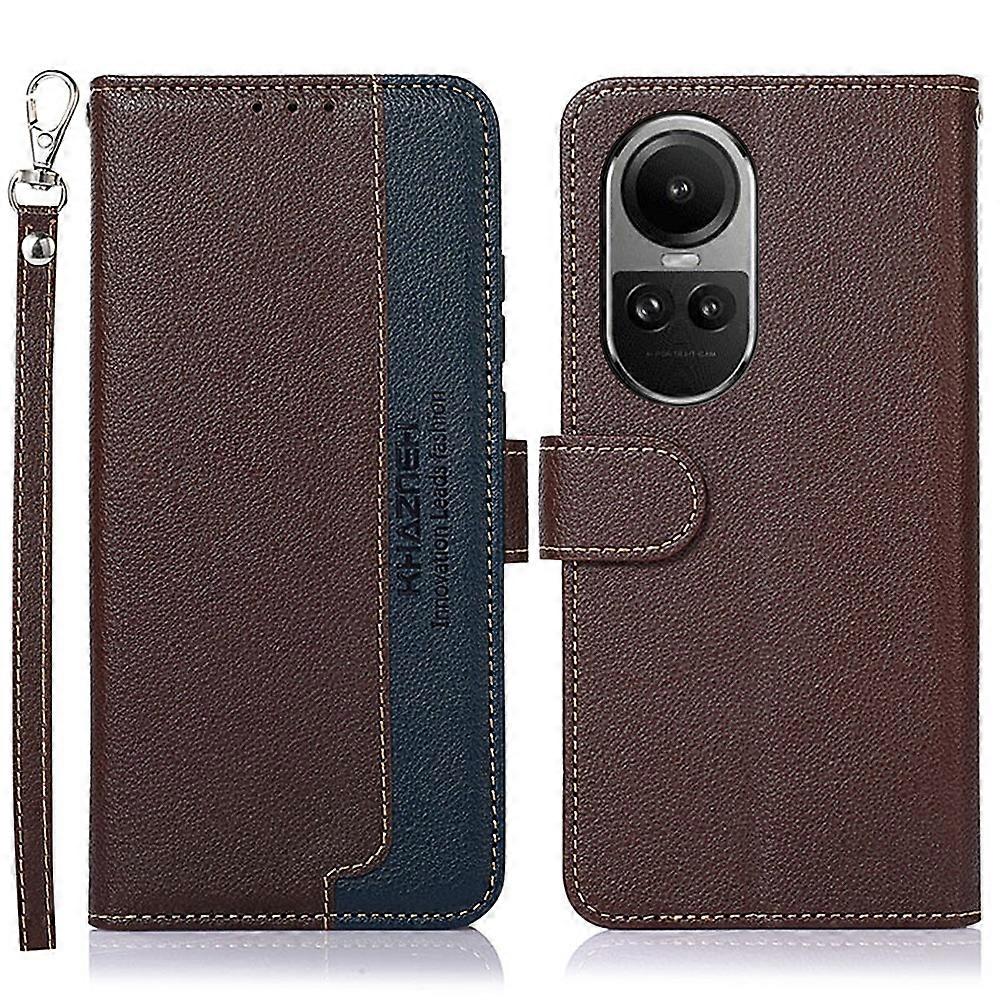 KHAZNEH Litchi Texture Leather RFID Phone Case
