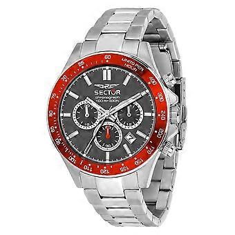 Sector 230 Chronograph Edelstahl Graues Zifferblatt Quarz R3273661036 100M Herrenuhr