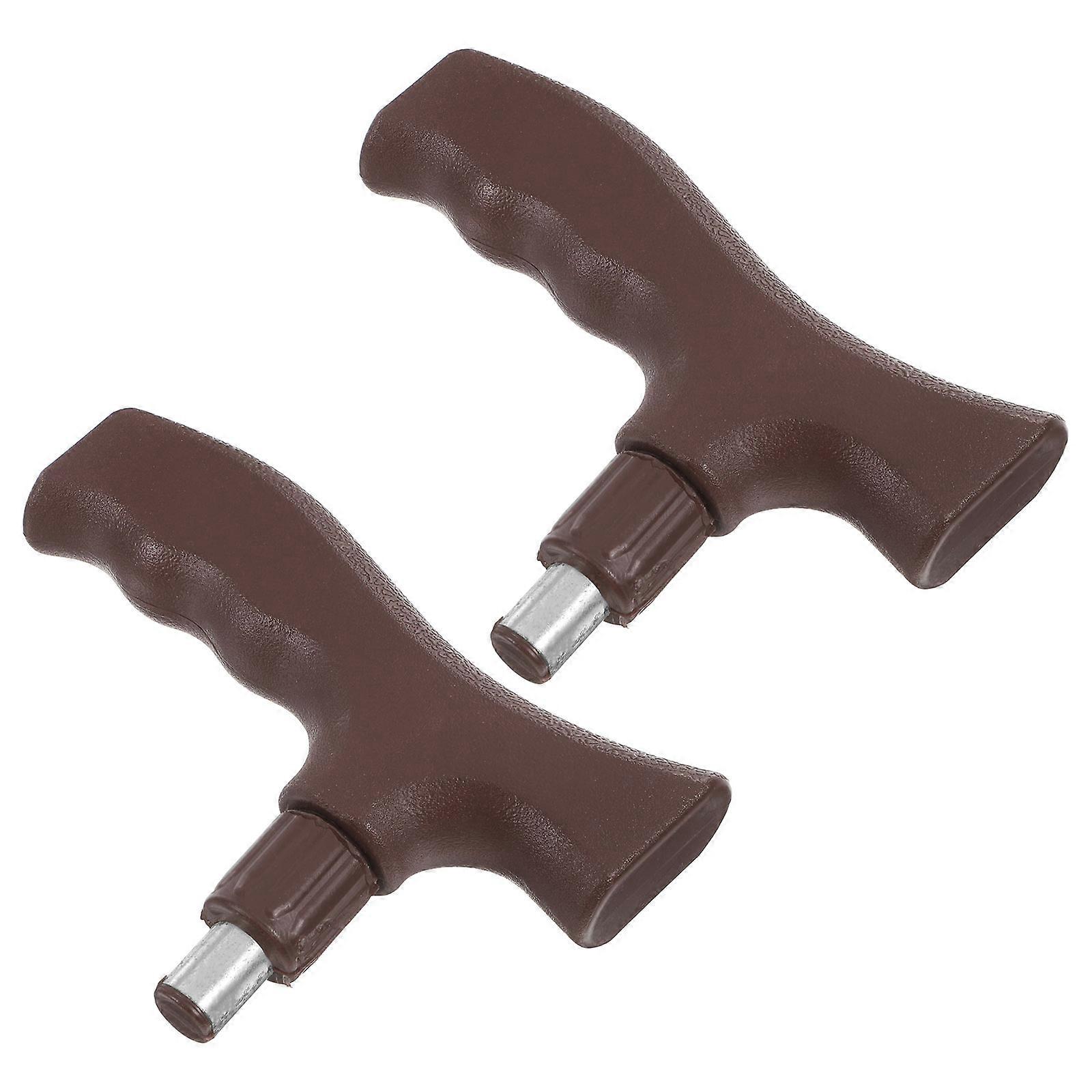 Replacement Handle for Canes Cane Handle for Durable Hand Grips 2Pcs Coffee