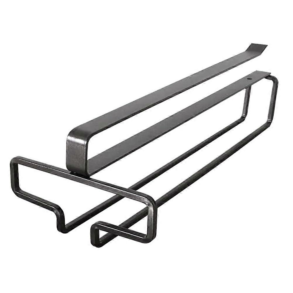 Wine Glass Rack Under Cabinet Metal Stemware Holder SpaceSaving Hanging Storage Organizer