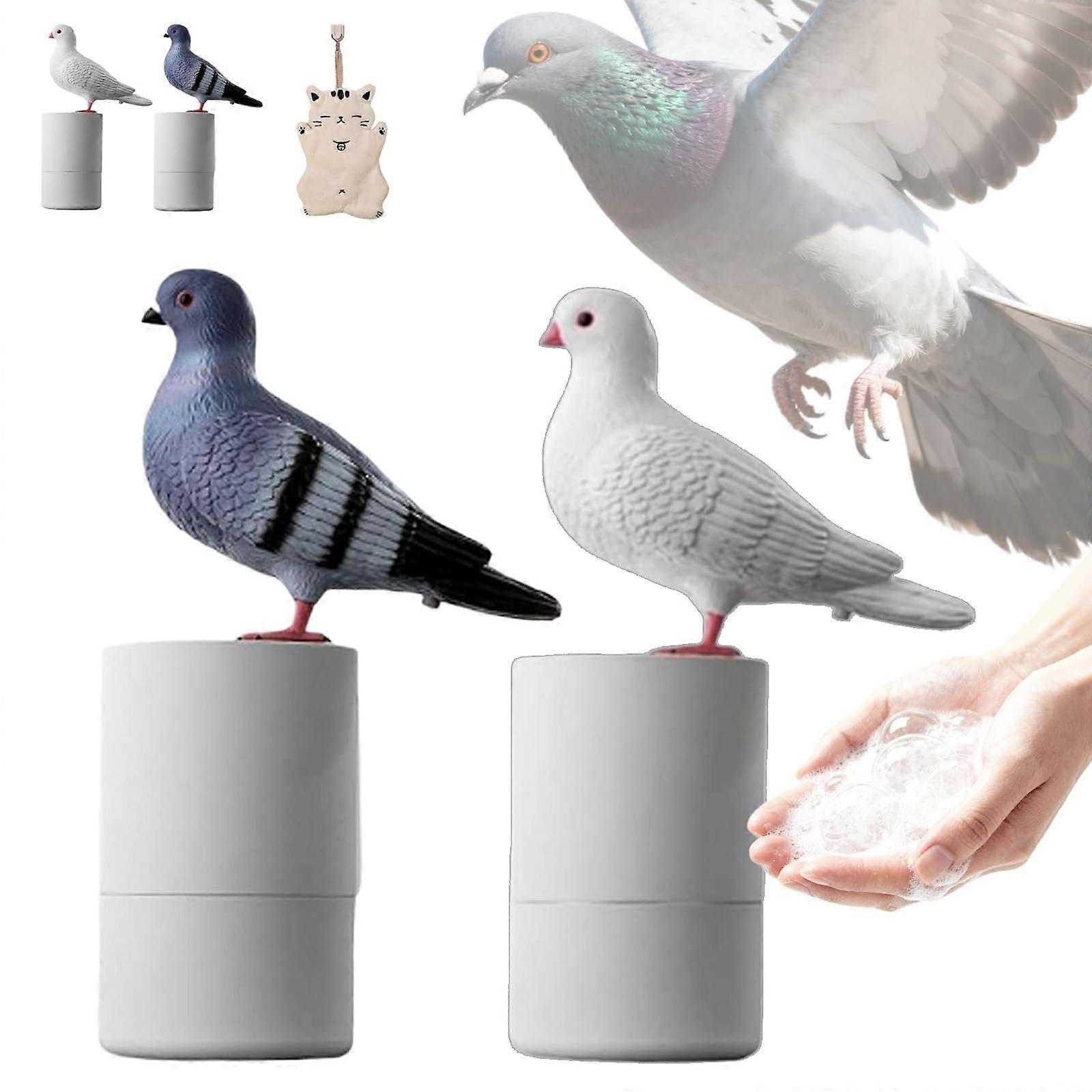 Automatic Touchless Foam Soap Dispenser with Smart Sensor, Funny Pigeon Design for Bathroom Kitchen