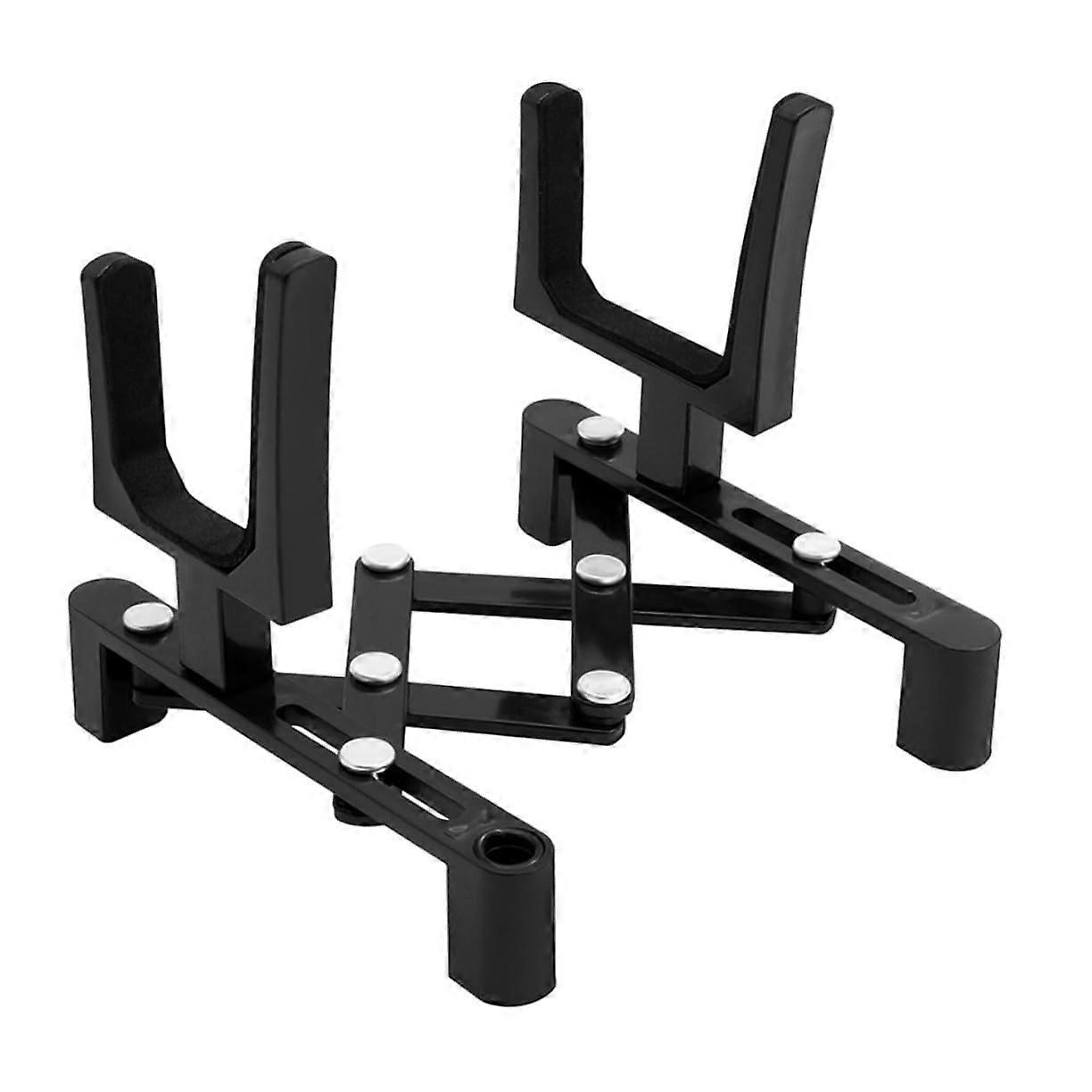 Violin Stand Foldable SpaceSaving Rack with Sponge Padding for Full and Half Size Violins Black