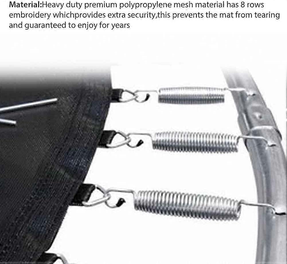 12FT Trampoline Replacement Mat with 72 Rings, Heavy Duty UVResistant Waterproof Round Mat