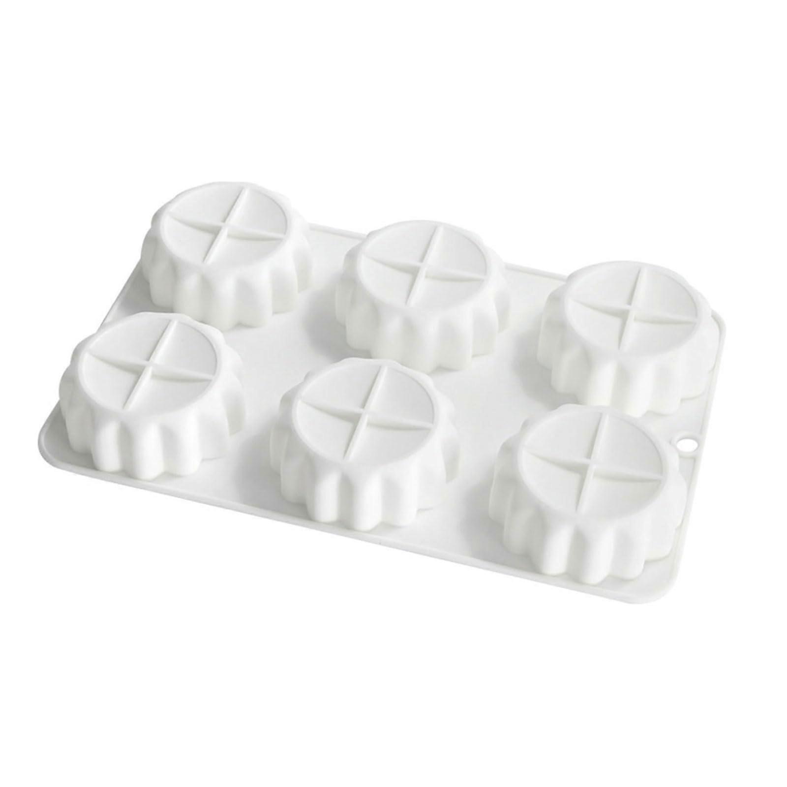 Silicone Baking Mold Nonstick Easy Release Rose Design for Egg Tarts Chocolate 6 Cup