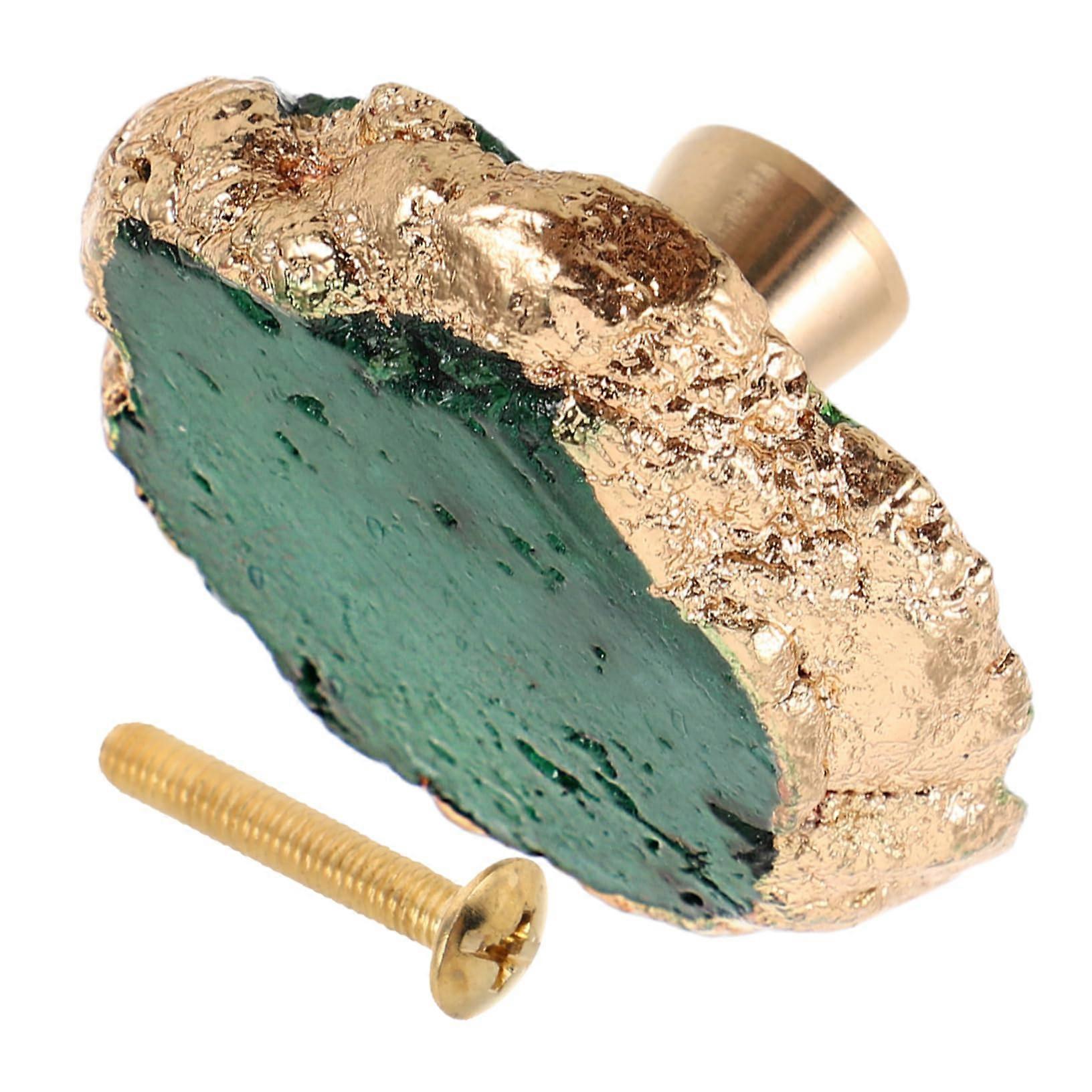 Brass and Crystal Cabinet Knobs with Elegant Detail, Decorative Dresser Drawer Pulls for Wardrobe Ref:8569