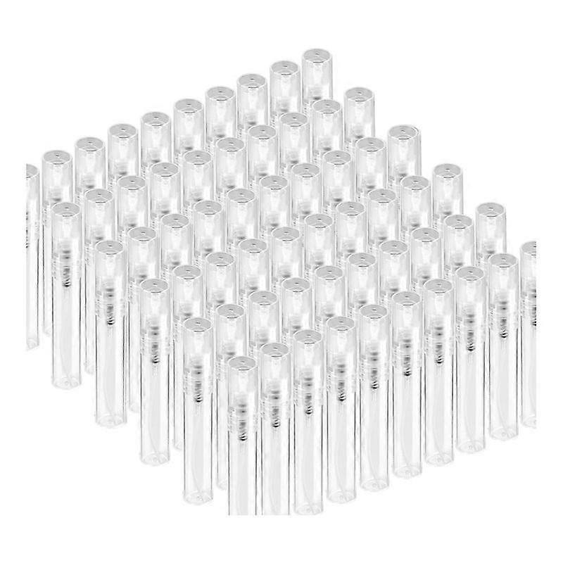60PCS 5Ml Mini Bottle, Mini Clear Plastic Bottle Empty, Fine Mist Refillable Perfume Bottle,Perfume Atomizer