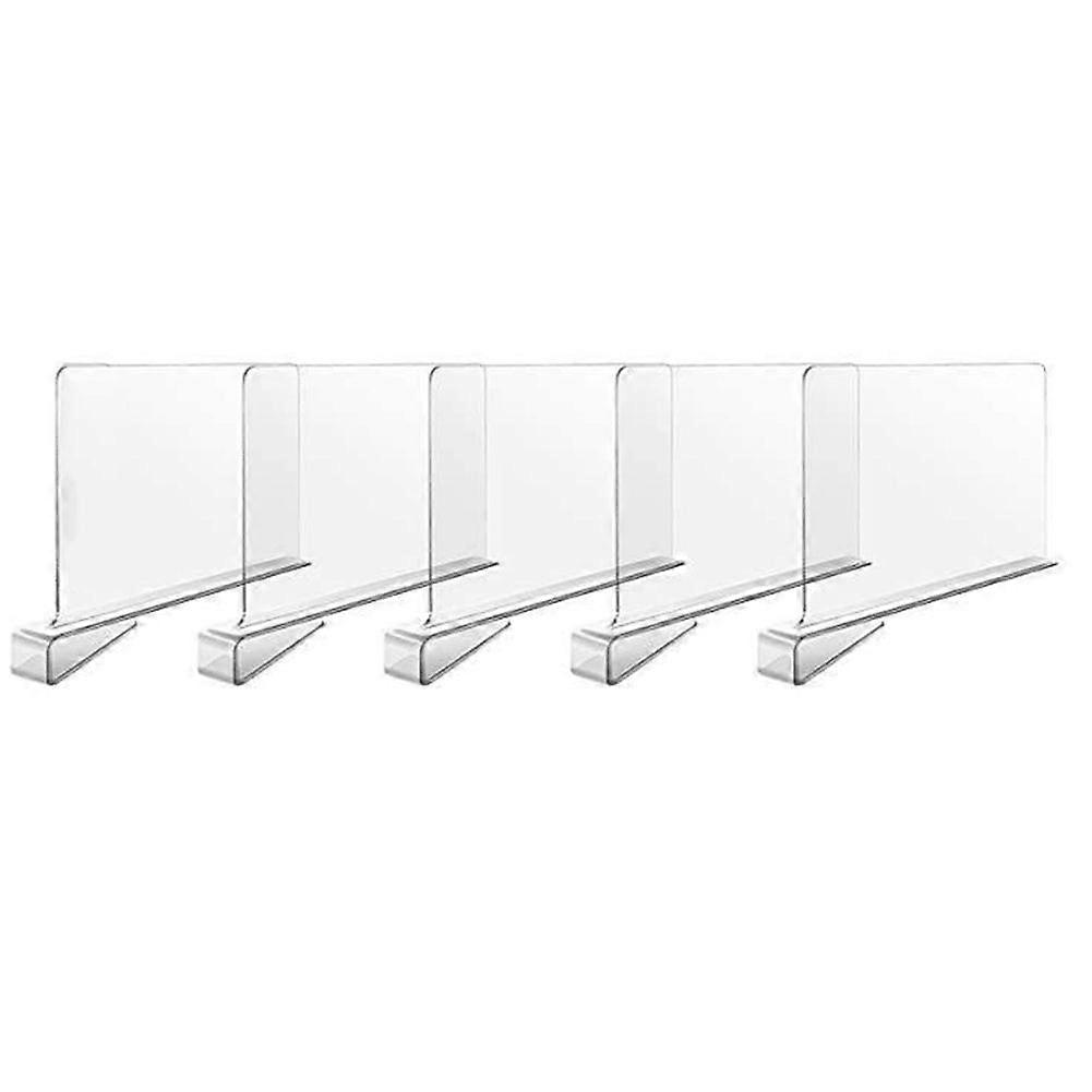 Clear Closet Shelf Bookcase Divider Home Use Wardrobe Shelf Bookcase Divider Baffle Commodity Storage