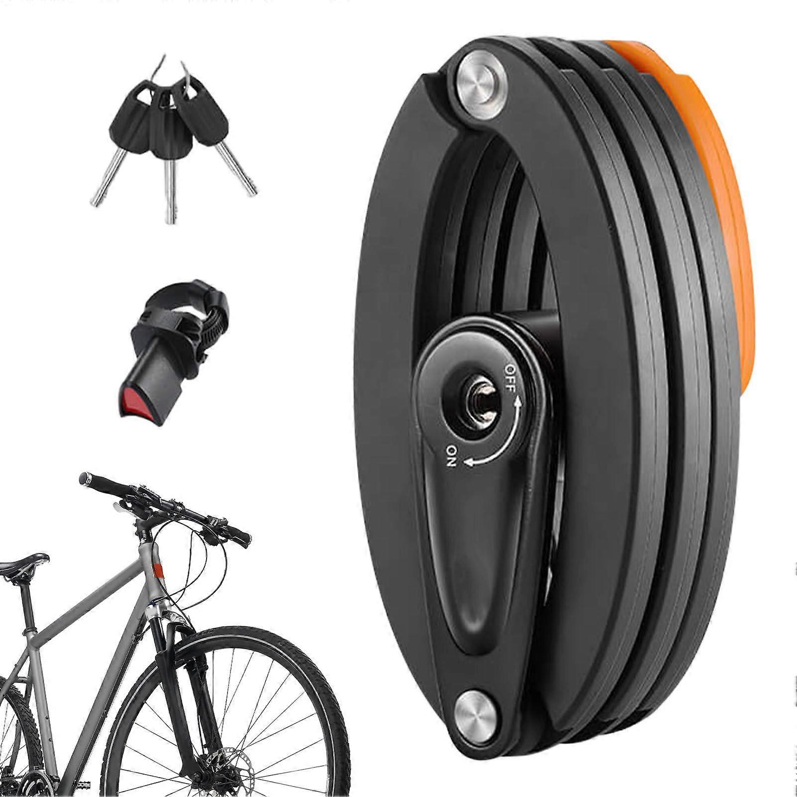 Heavy Duty Folding Bike Lock with 4Digit Combination, AntiTheft Foldable Chain for Bicycle and Scooter