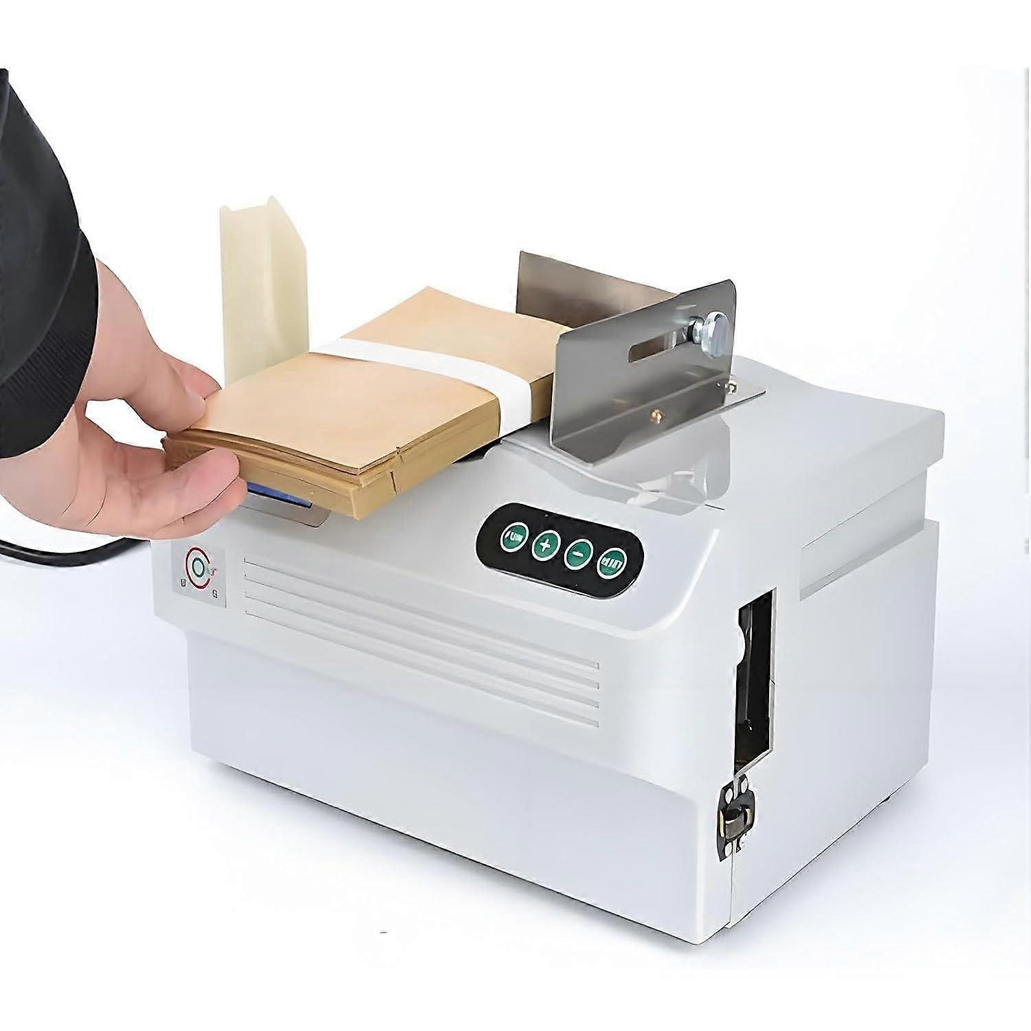 Automatic Banknote Strapping Machine with Thermal Bonding Seal, Speed Currency Bundling for 2cm Bills