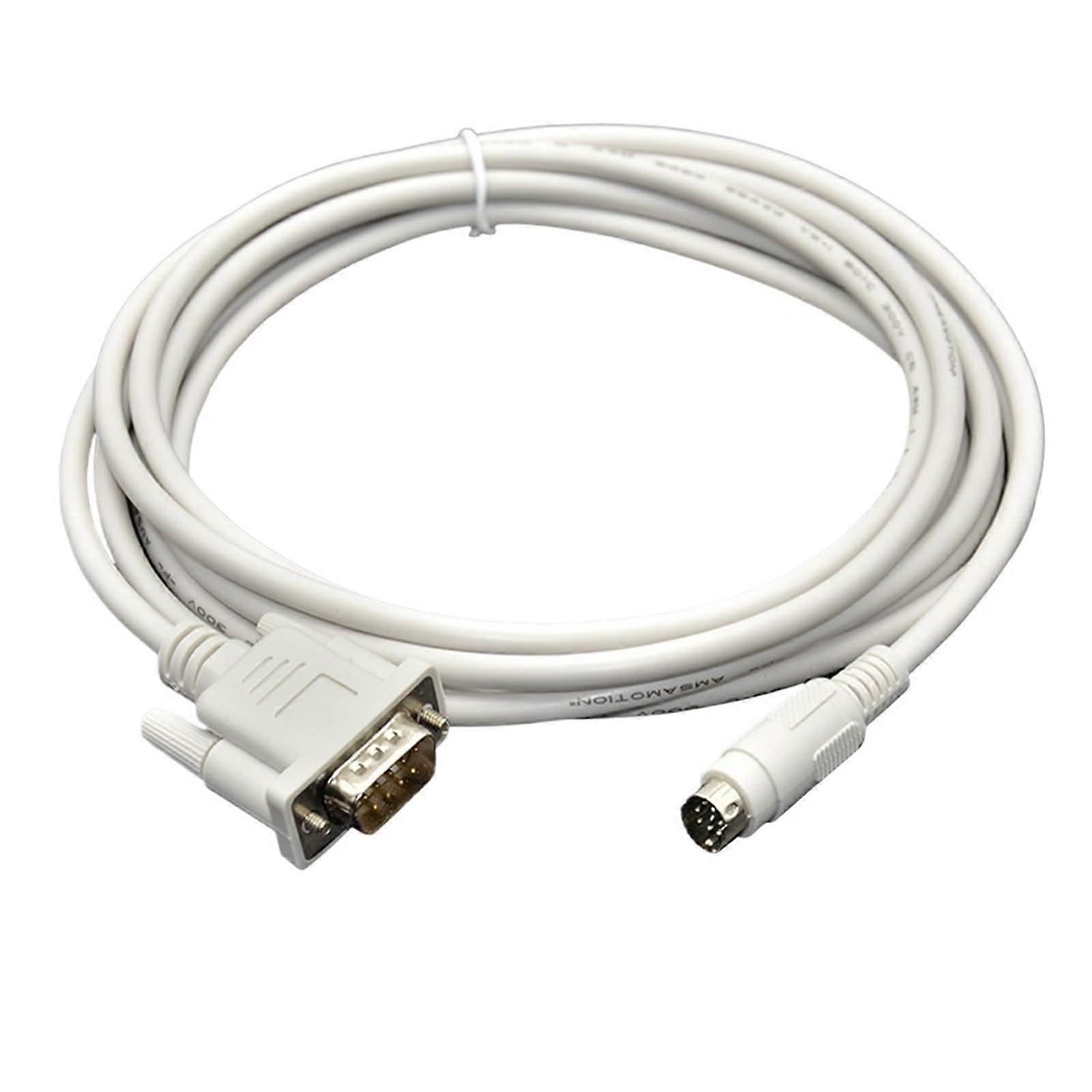 PLC Communication Cable 3m for DOP Touch Panel to FX Series PLC, Stable Signal Transmission