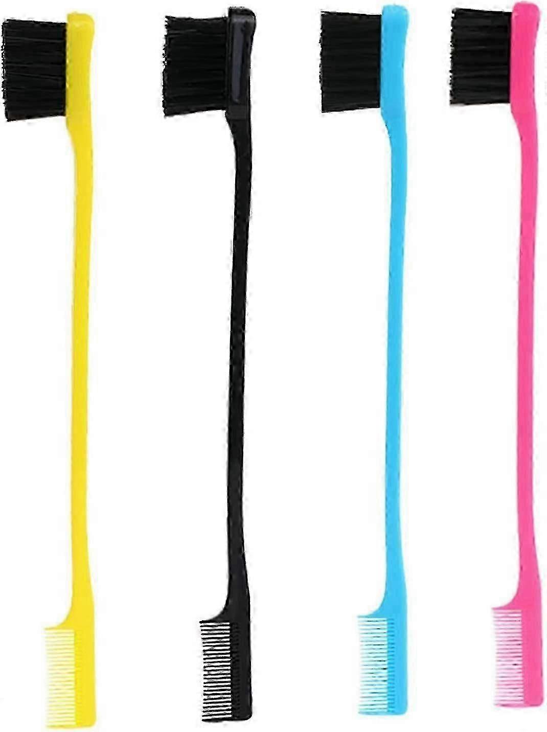 Edge Control Brush,double-sided Edge Brush,2 In 1 Edge Control Brush And