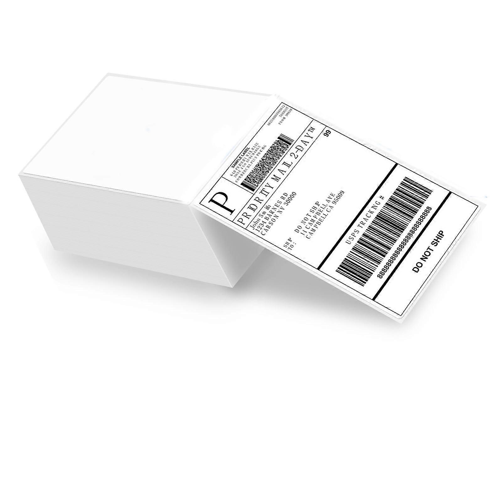 Direct Thermal  Labels Bulk, Fanfold Barcode Labels for Printers and Inventory Management