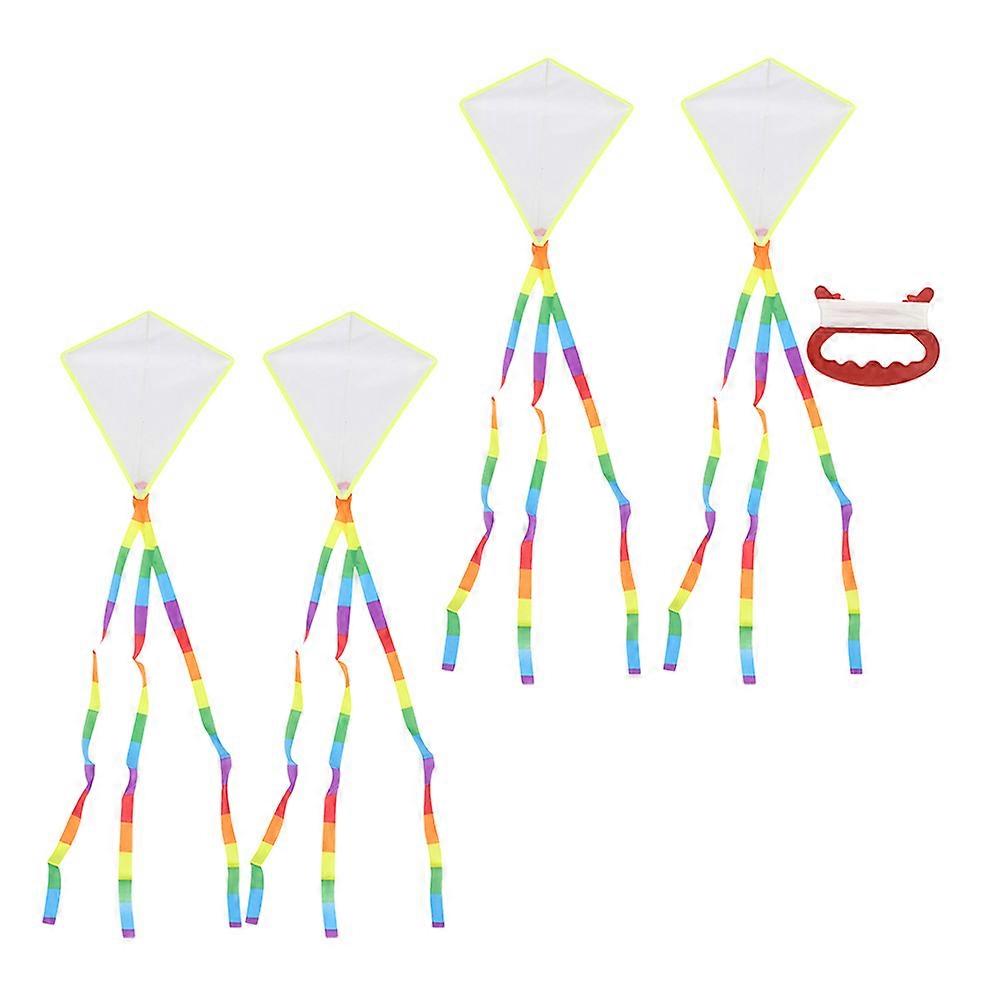 DIY Wind Kite Cloth for Playing 4Pcs Kids Accessory Kite Set