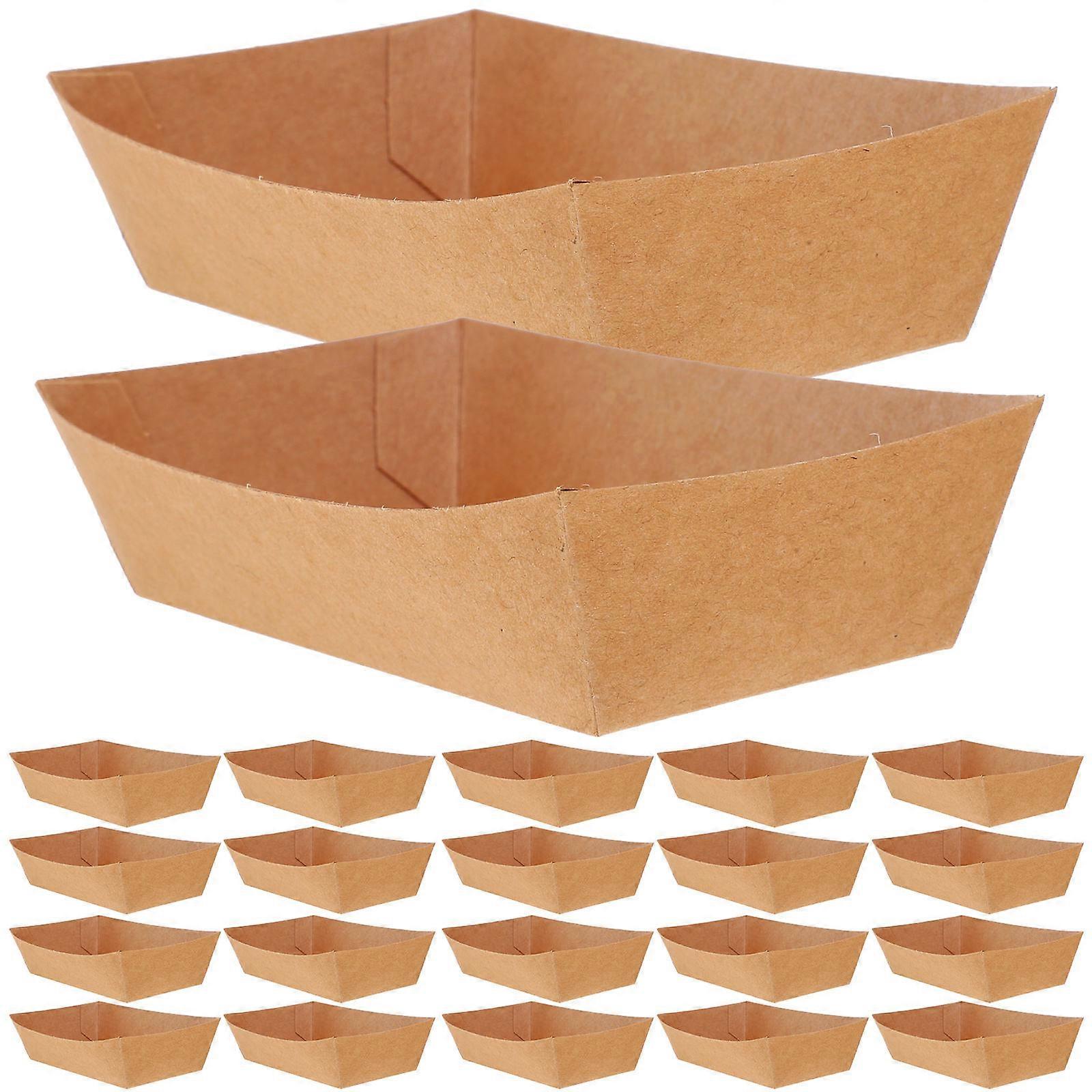 For Picnic Snack Packaging Simple Design Boat Shape 100Pack
