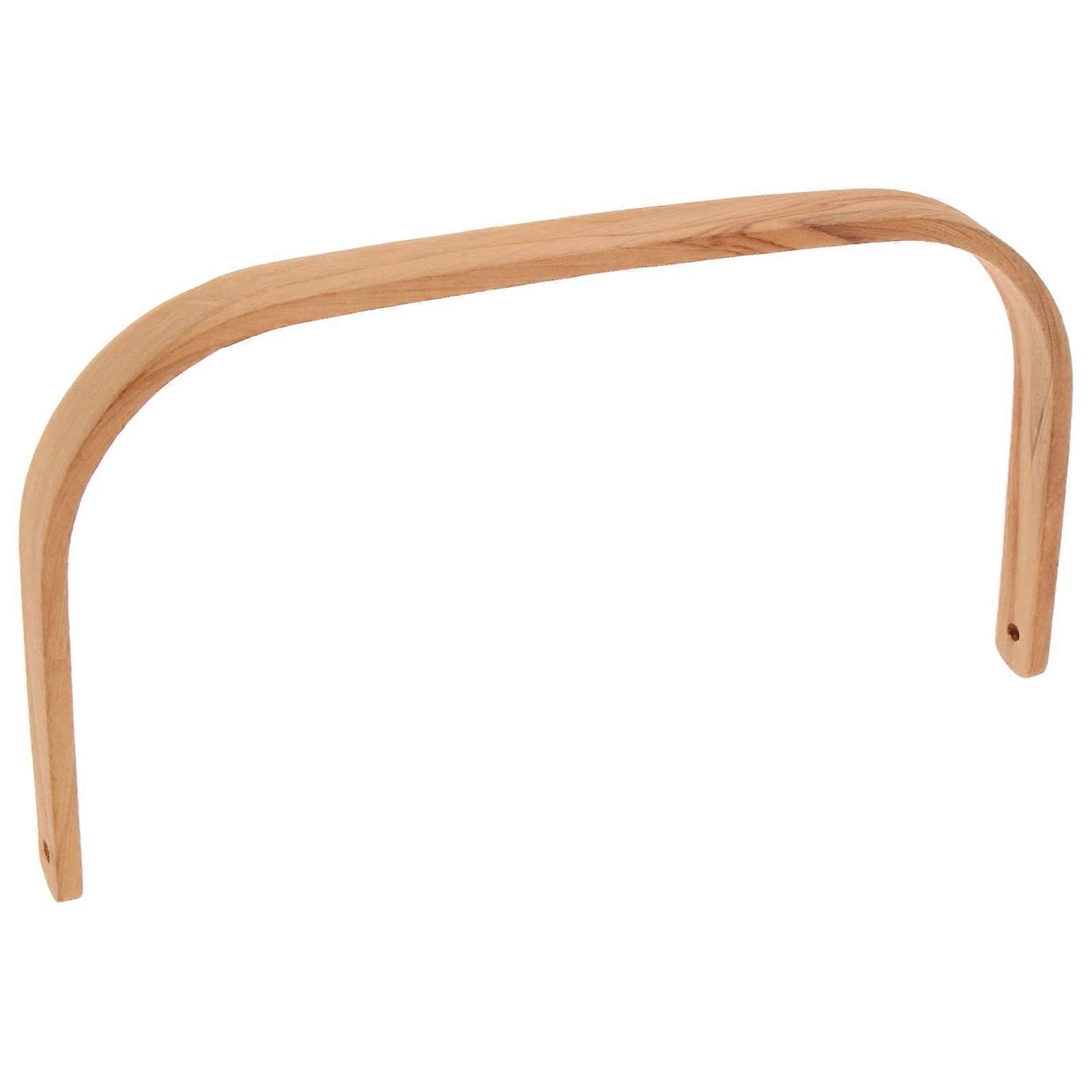 Beige Wooden Bucket Handle Replacement for Practical Holding