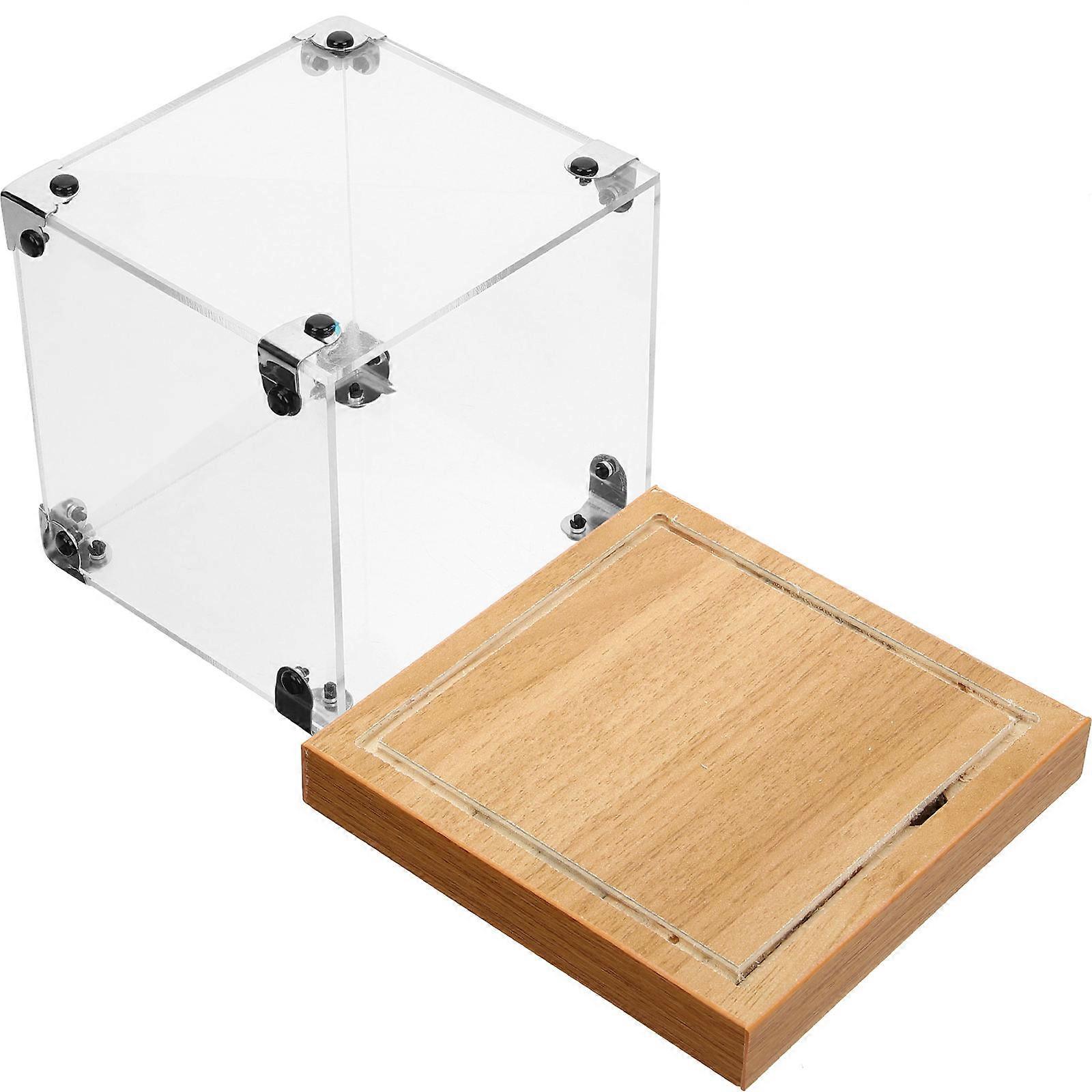 Toy Bricks Display Case for Collecting Storage 2Pcs Transparent Boxes