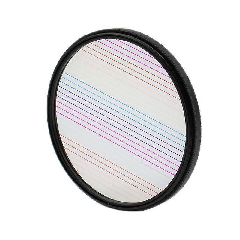 Photography Brushed Widescreen Camera Filter 82mm+Rainbow
