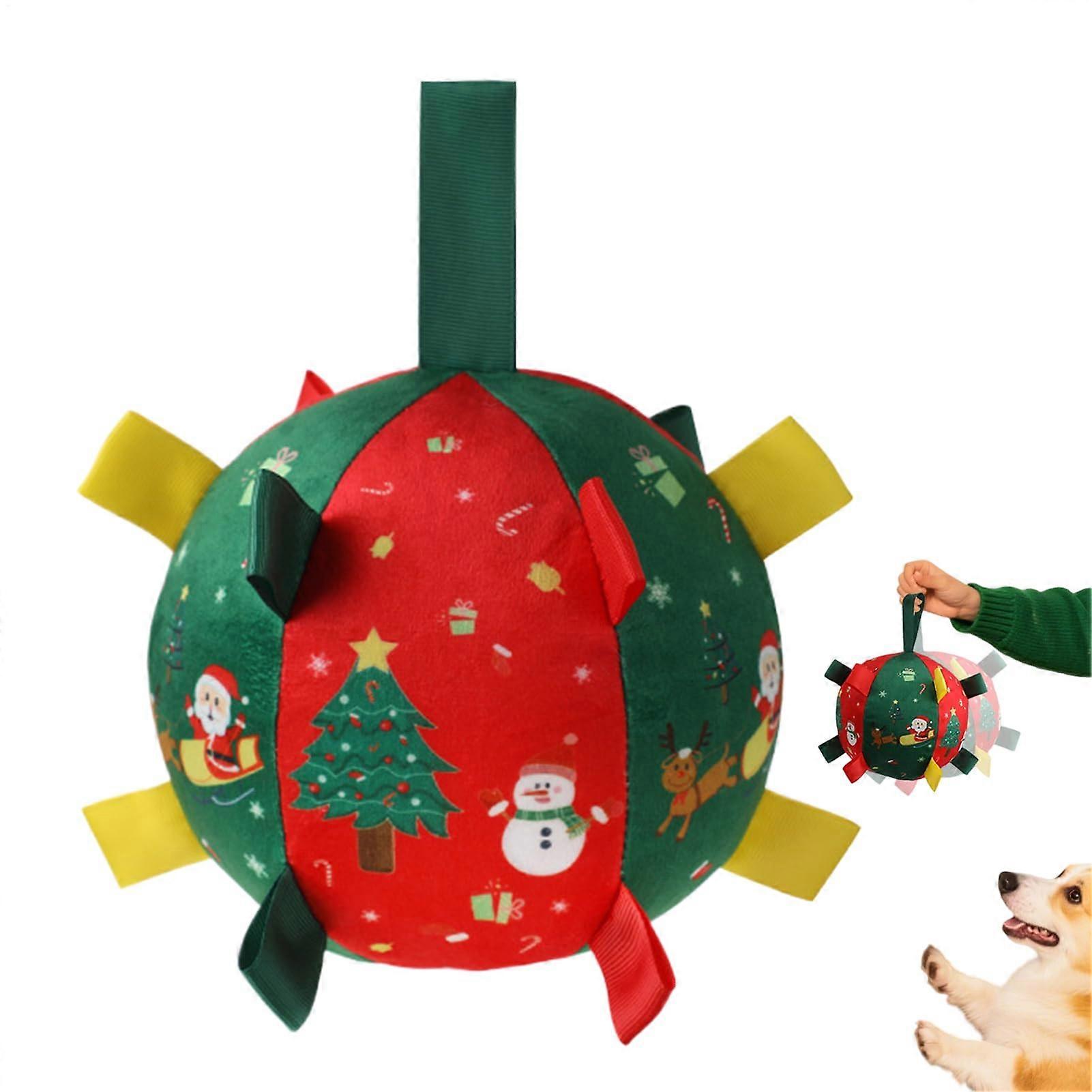 Dog Squeaky Toy with Unpredictable Bounce, Durable Interactive Ball for Small Medium Large Dogs