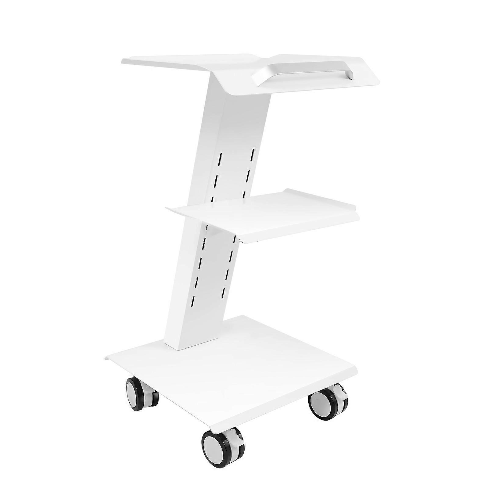 3 Tier Rolling Cart with Sockets Multi-Function Lab Trolley Cart