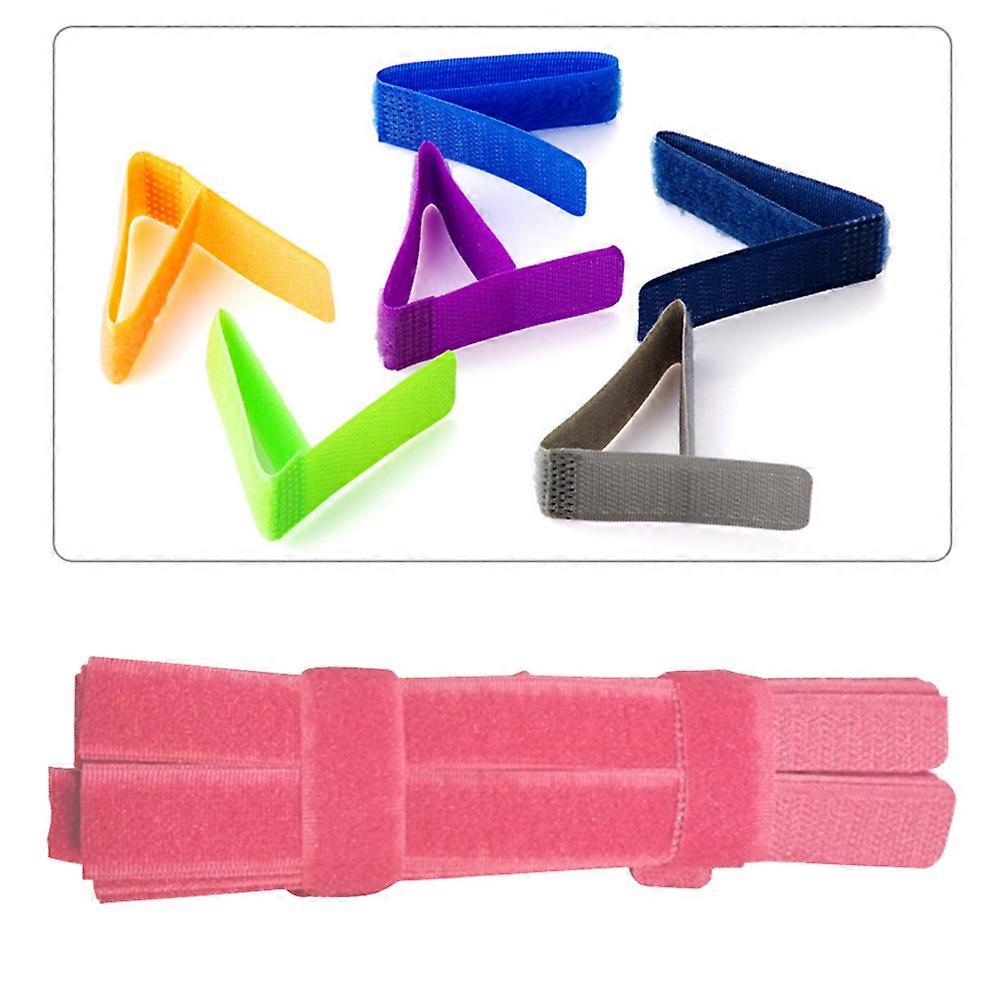 Wire Management Nylon Cable Straps for Cable Organizing 50Pcs Pink Set