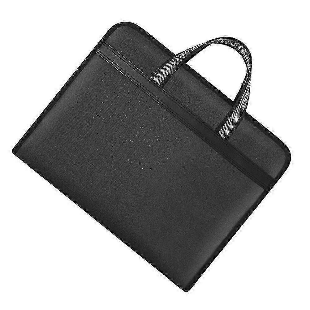 Black Document Pouch Multipurpose Document Organizer for Travel Use
