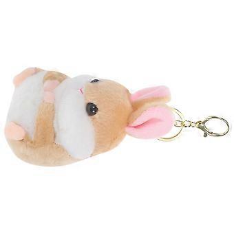 Gelber Hamster-Plüsch-Schlüsselanhänger als Dekoration