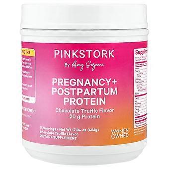 Pink Stork, Proteïne voor zwangerschap en kraamtijd, Chocoladetruffel, 483 g