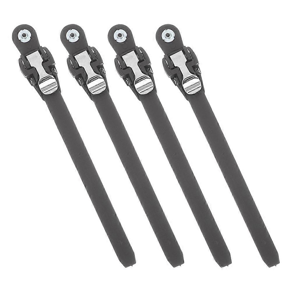 4Pcs Roller Skates Buckle Straps with Replaceable PVC for Secure Fit