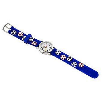 Orologio da polso per bambini con cartoni animati, impermeabile, 1 pezzo, blu