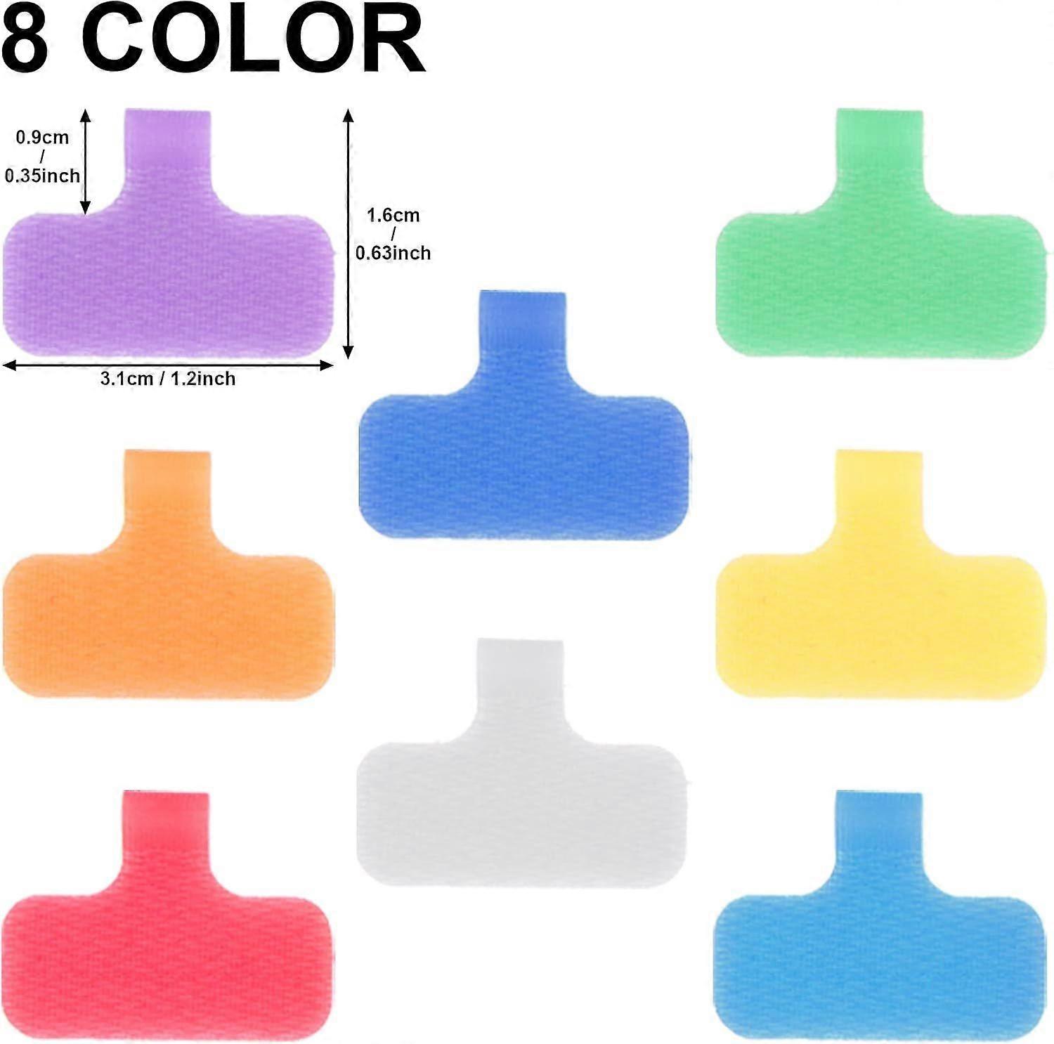24 writable cable tags, cable labels, cable markings, for cable management and