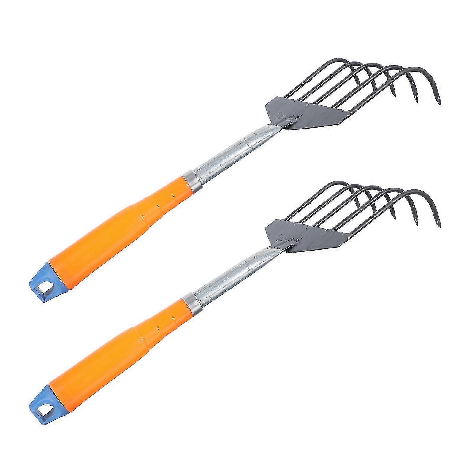 Garden Rake Plowing Function Tool for Home Use 2Pcs in Assorted Colors