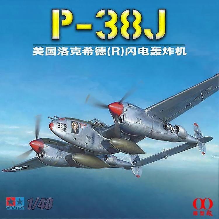 Tamiya 61123 1/48 Scale Lockheed P-38j Lightning Model Kit