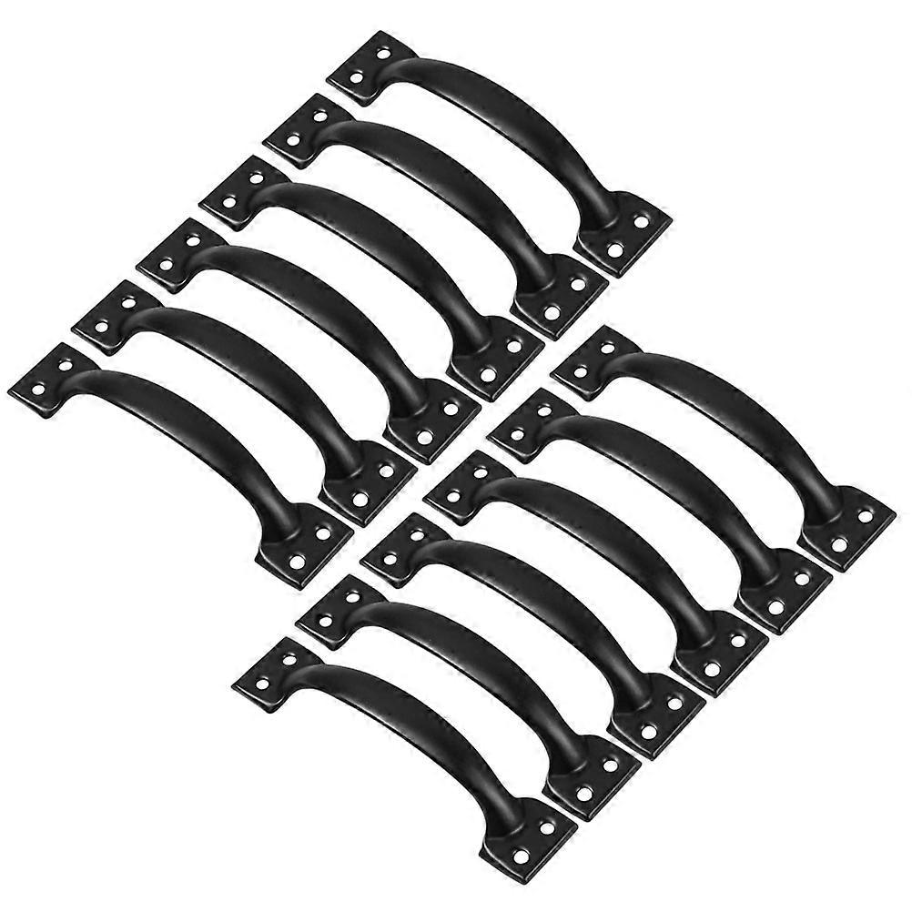 12pcs 4 Inches Retro Style Drawer Handle Pull Ring Knob Simple Pull Bar