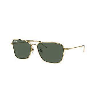 Ray-Ban RBR0102S Caravan Reverse 001/VR Full Rim Gold Unisex Aviator Sunglasses UV3 Original