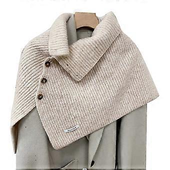 Warme Coltrui Sjaal Wrap voor Vrouwelijke Breien Nek Sjaal Koud Weer Schouder Wrap InsStyle Sjaal Vrouwen Accessoires kaki